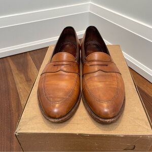 Allen Edmonds Cognac Leather Penny Loafers Westchester